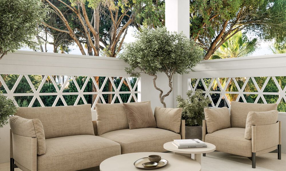 Appartement de luxe rénové avec vue sur la mer à vendre à Playas del Duque, Puerto Banús, Marbella 801691