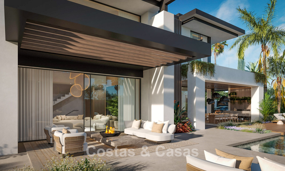 3 villas de luxe neuves à vendre à quelques pas de la plage et des commodités à San Pedro, Marbella 801621