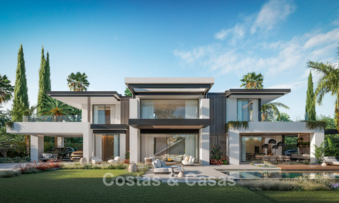 3 villas de luxe neuves à vendre à quelques pas de la plage et des commodités à San Pedro, Marbella 801624