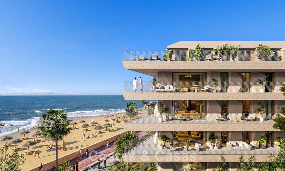 Nouveaux appartements boutique à vendre dans un complexe en première ligne de plage à La Duquesa, Manilva, Costa del Sol 801604