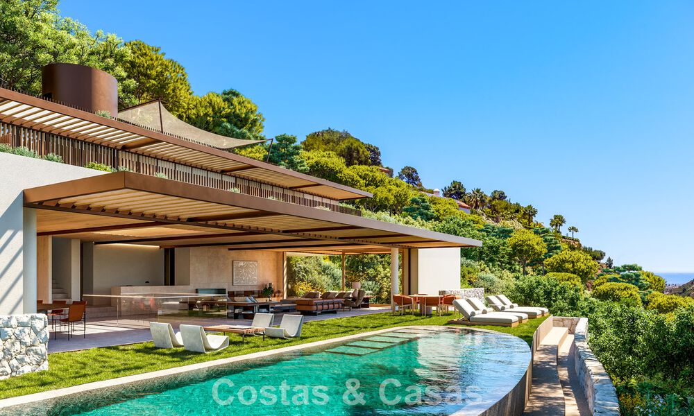 Villa de luxe moderne et élégante à vendre dans la prestigieuse urbanisation d’El Madroñal à Benahavís - Marbella 801862