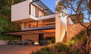 Villa de luxe moderne et élégante à vendre dans la prestigieuse urbanisation d’El Madroñal à Benahavís - Marbella 801863 