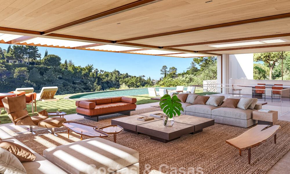 Villa de luxe moderne et élégante à vendre dans la prestigieuse urbanisation d’El Madroñal à Benahavís - Marbella 801865
