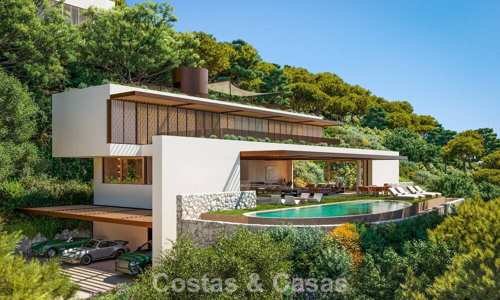 Villa de luxe moderne et élégante à vendre dans la prestigieuse urbanisation d’El Madroñal à Benahavís - Marbella 801869