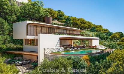 Villa de luxe moderne et élégante à vendre dans la prestigieuse urbanisation d’El Madroñal à Benahavís - Marbella 801869