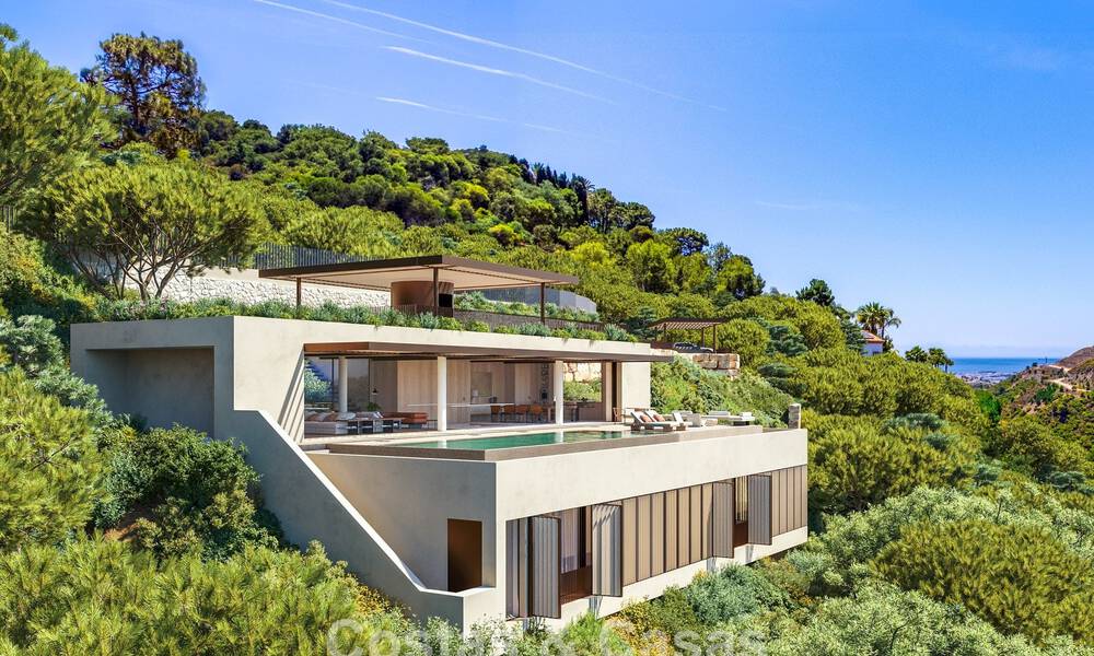Villa design d'exception avec vue panoramique sur la mer à vendre à El Madroñal, Marbella - Benahavís 801876