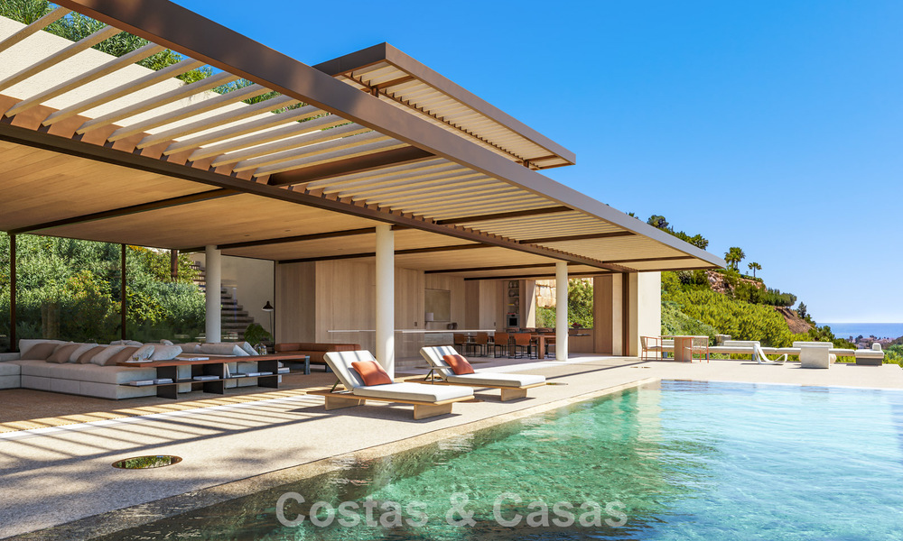 Villa design d'exception avec vue panoramique sur la mer à vendre à El Madroñal, Marbella - Benahavís 801877