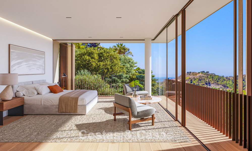 Villa design d'exception avec vue panoramique sur la mer à vendre à El Madroñal, Marbella - Benahavís 801881