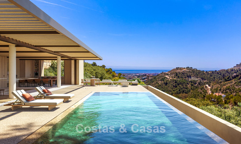 Villa design d'exception avec vue panoramique sur la mer à vendre à El Madroñal, Marbella - Benahavís 801882