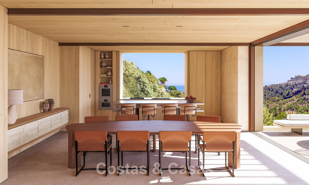 Villa design d'exception avec vue panoramique sur la mer à vendre à El Madroñal, Marbella - Benahavís 801883