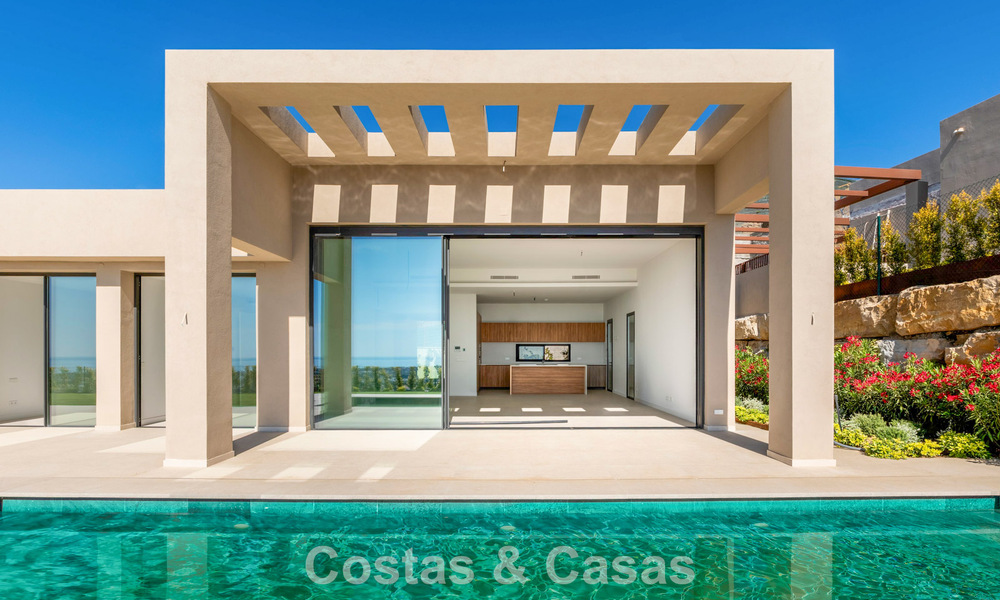 Nouvelle villa de luxe moderne avec vues panoramiques sur la mer à vendre dans les collines de Marbella - Benahavís 802097