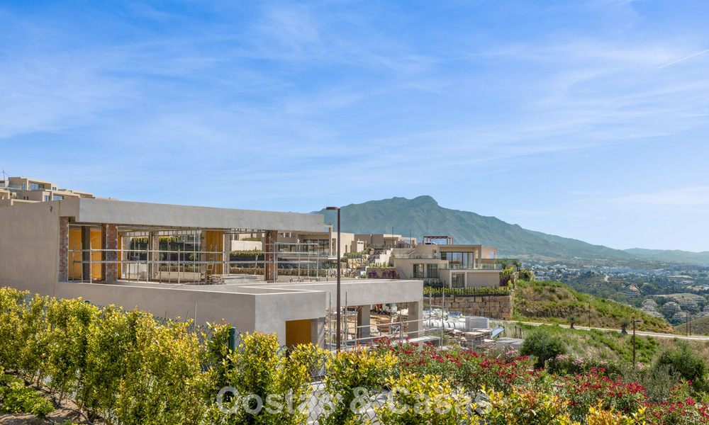 Nouvelle villa de luxe moderne avec vues panoramiques sur la mer à vendre dans les collines de Marbella - Benahavís 802113