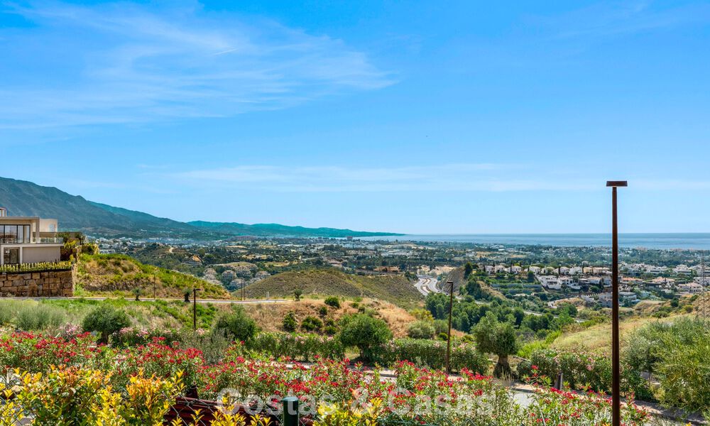Nouvelle villa de luxe moderne avec vues panoramiques sur la mer à vendre dans les collines de Marbella - Benahavís 802114