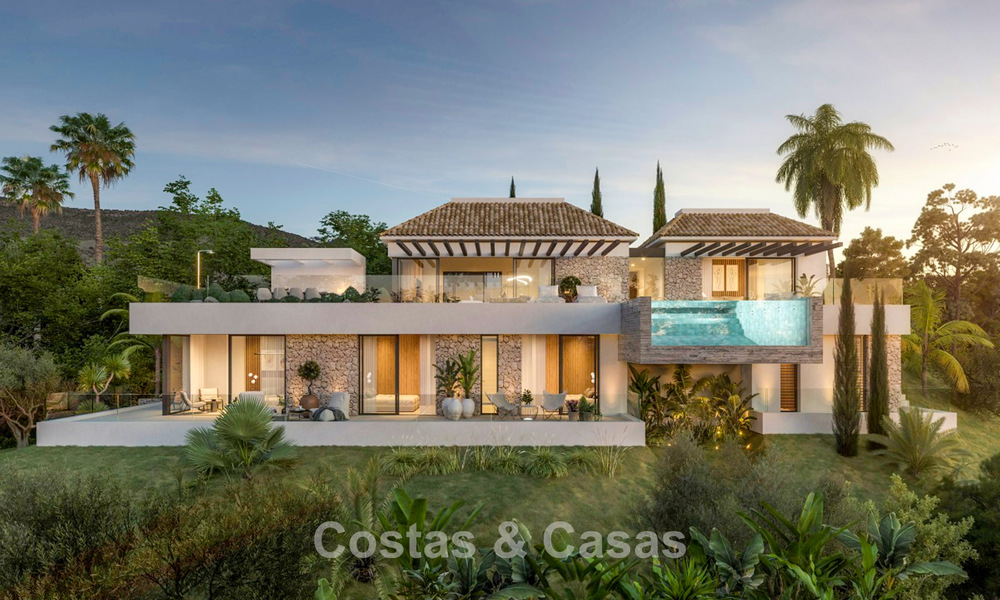 Villa neuve haut de gamme avec vue panoramique sur la mer à vendre dans les collines de Marbella - Benahavís 802121