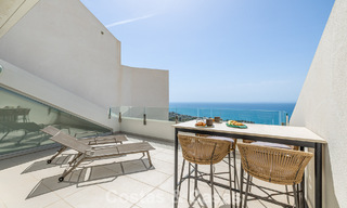 Penthouse duplex moderne et lumineux avec vue frontale sur la mer à vendre à Benalmádena, Costa del Sol 802185 