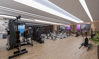 Appartement d'angle moderne dans un complexe hôtelier de luxe offrant une vue panoramique sur la mer à La Cala de Mijas, Costa del Sol 802143 