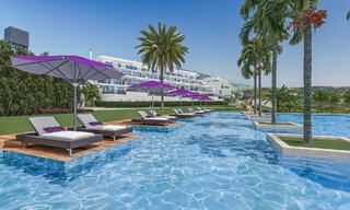 Appartement d'angle moderne dans un complexe hôtelier de luxe offrant une vue panoramique sur la mer à La Cala de Mijas, Costa del Sol 802147 