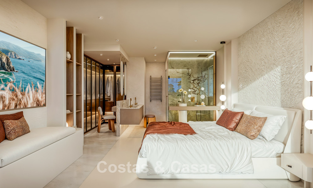 Appartement de plage modernisé avec vue panoramique sur la mer à vendre sur la New Golden Mile, Marbella - Estepona 802517
