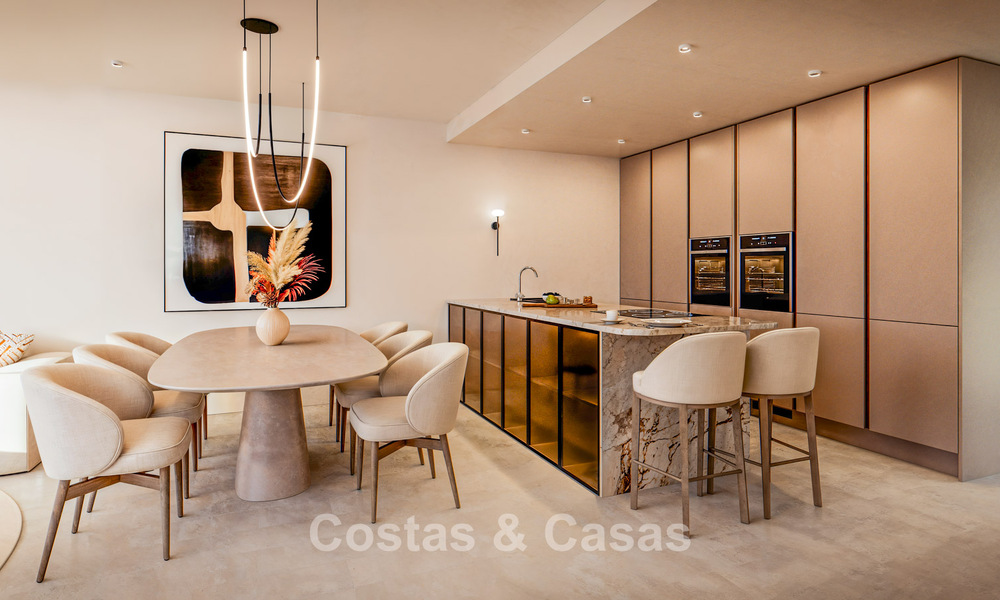 Appartement de plage modernisé avec vue panoramique sur la mer à vendre sur la New Golden Mile, Marbella - Estepona 802519