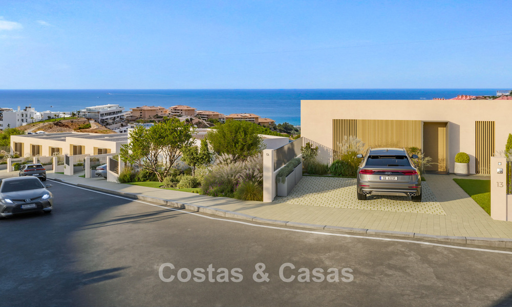 Villas jumelées innovantes avec de superbes vues sur la mer à vendre dans une résidence prisée à Fuengirola, Costa del Sol 802623