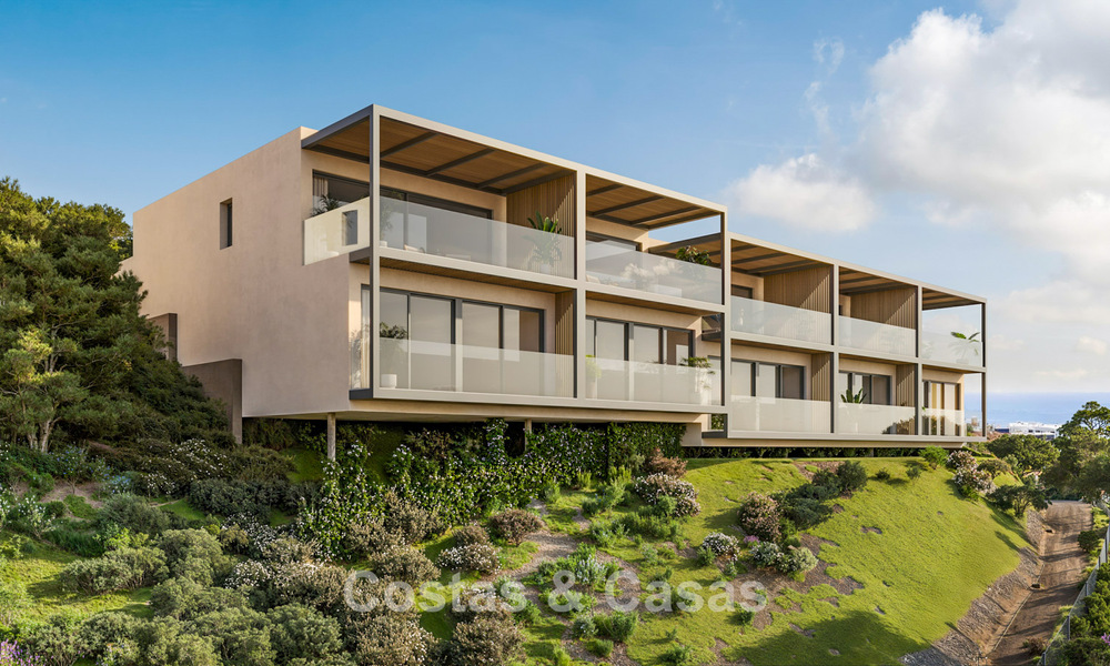 Villas jumelées innovantes avec de superbes vues sur la mer à vendre dans une résidence prisée à Fuengirola, Costa del Sol 802627