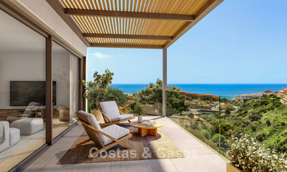 Villas jumelées innovantes avec de superbes vues sur la mer à vendre dans une résidence prisée à Fuengirola, Costa del Sol 802628
