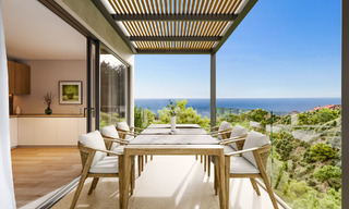 Villas jumelées innovantes avec de superbes vues sur la mer à vendre dans une résidence prisée à Fuengirola, Costa del Sol 802629 