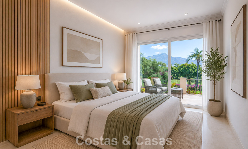 Villa jumelée avec un excellent potentiel à vendre, en première ligne de golf à Nueva Andalucía, Marbella 802865