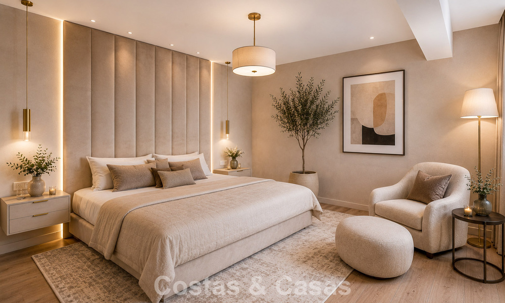 Villa jumelée avec un excellent potentiel à vendre, en première ligne de golf à Nueva Andalucía, Marbella 802868