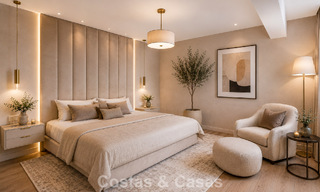 Villa jumelée avec un excellent potentiel à vendre, en première ligne de golf à Nueva Andalucía, Marbella 802868 