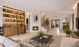 Villa jumelée avec un excellent potentiel à vendre, en première ligne de golf à Nueva Andalucía, Marbella 802869 