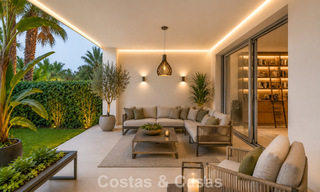 Villa jumelée avec un excellent potentiel à vendre, en première ligne de golf à Nueva Andalucía, Marbella 802871 