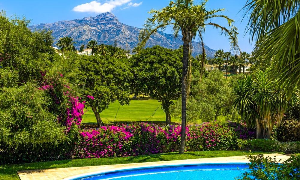 Villa jumelée avec un excellent potentiel à vendre, en première ligne de golf à Nueva Andalucía, Marbella 802875