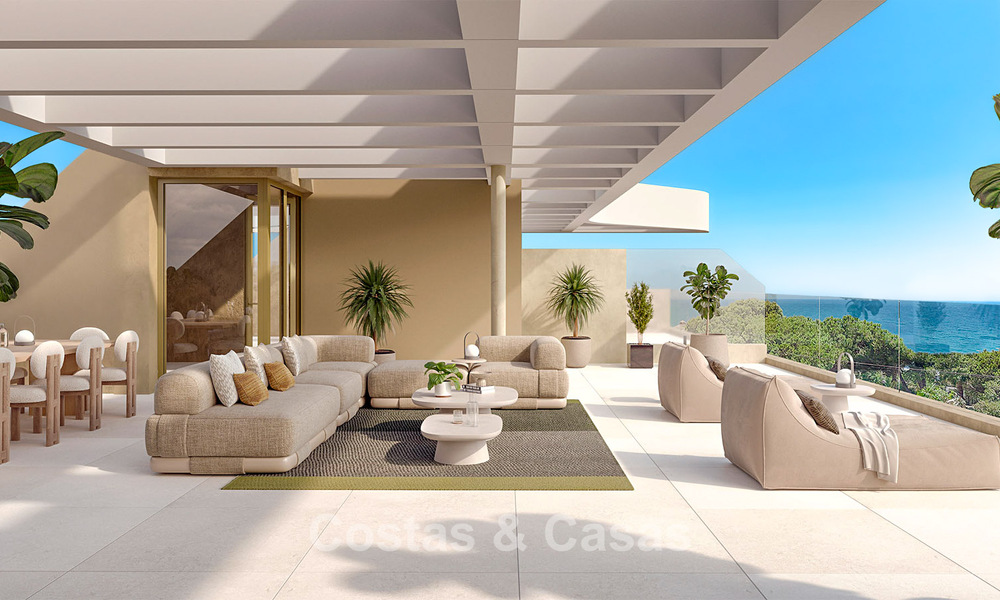 Appartements modernes neufs avec vue panoramique sur la mer à vendre à La Cala de Mijas, Costa del Sol 802948