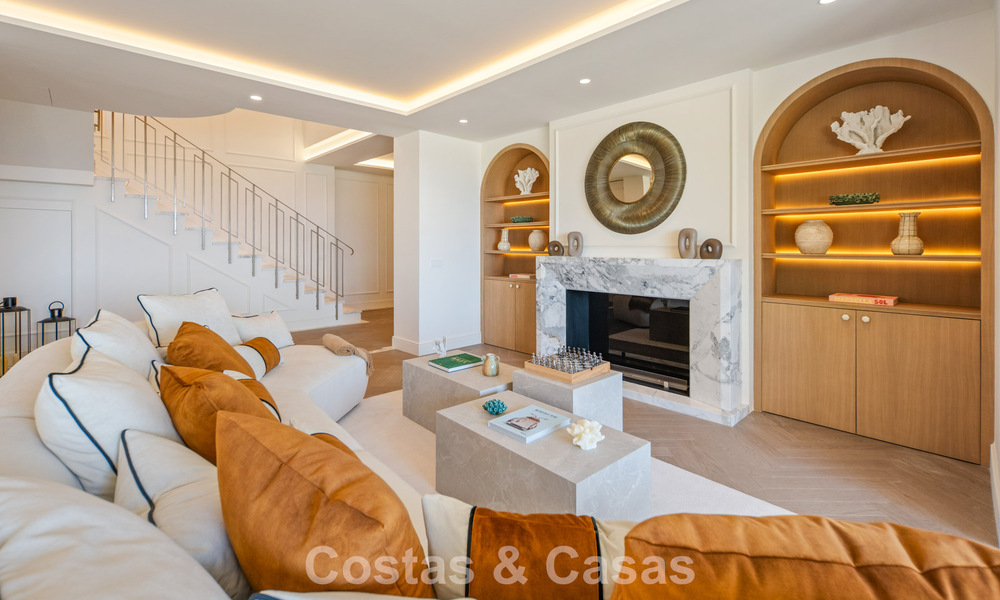 Penthouse duplex exclusif avec vue panoramique sur la mer à vendre à Nueva Andalucía, Marbella 803066