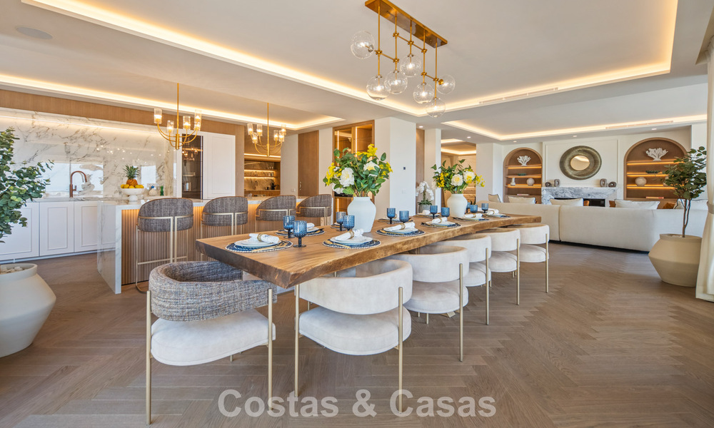 Penthouse duplex exclusif avec vue panoramique sur la mer à vendre à Nueva Andalucía, Marbella 803069