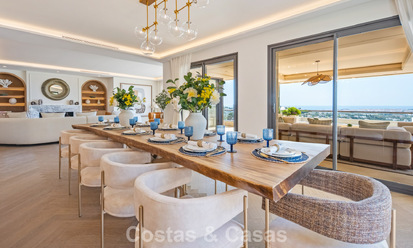 Penthouse duplex exclusif avec vue panoramique sur la mer à vendre à Nueva Andalucía, Marbella 803110