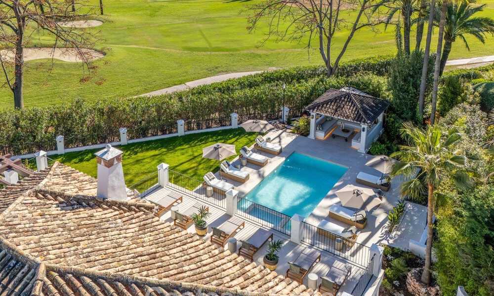 Villa méditerranéenne de luxe à vendre, en première ligne de golf, dans une prestigieuse résidence à Nueva Andalucía, Marbella 803267