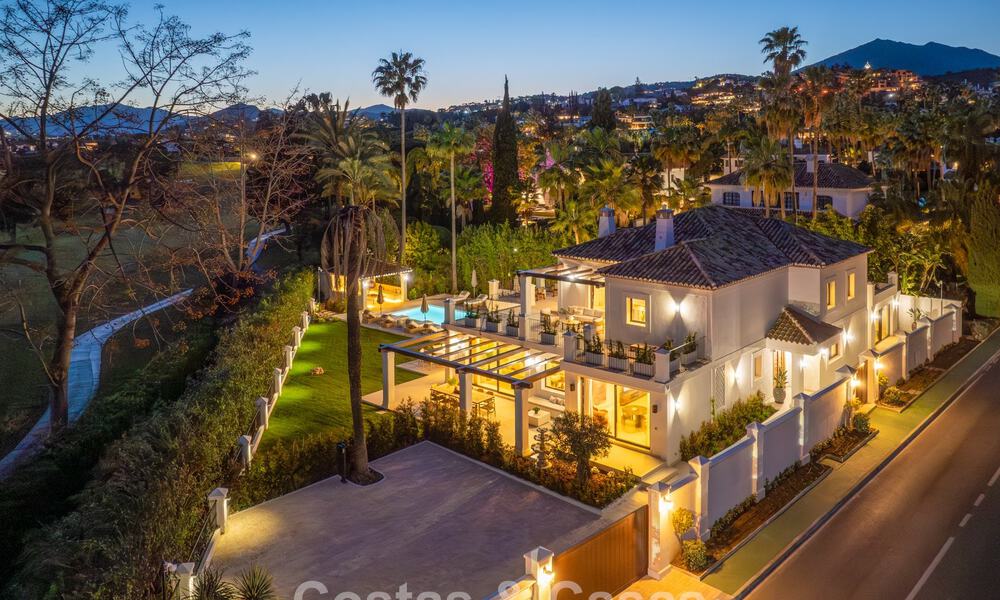 Villa méditerranéenne de luxe à vendre, en première ligne de golf, dans une prestigieuse résidence à Nueva Andalucía, Marbella 803335