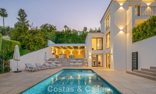 Élégante villa de luxe à l’architecture méditerranéenne à vendre dans la Vallée du Golf de Nueva Andalucía, Marbella 803412 