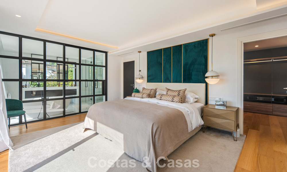 Élégante villa de luxe à l’architecture méditerranéenne à vendre dans la Vallée du Golf de Nueva Andalucía, Marbella 803432