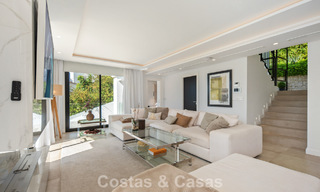 Élégante villa de luxe à l’architecture méditerranéenne à vendre dans la Vallée du Golf de Nueva Andalucía, Marbella 803442 