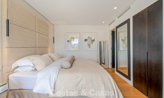 Élégante villa de luxe à l’architecture méditerranéenne à vendre dans la Vallée du Golf de Nueva Andalucía, Marbella 803448 