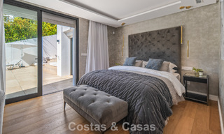 Élégante villa de luxe à l’architecture méditerranéenne à vendre dans la Vallée du Golf de Nueva Andalucía, Marbella 803459 