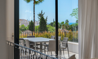 Élégante villa de luxe à l’architecture méditerranéenne à vendre dans la Vallée du Golf de Nueva Andalucía, Marbella 803468 