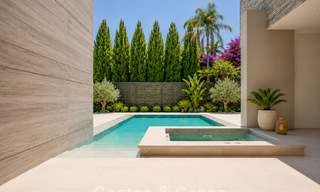 Nouvelle villa moderne exclusive prête à emménager à vendre dans un quartier résidentiel en bord de mer près de San Pedro, Marbella 803560 