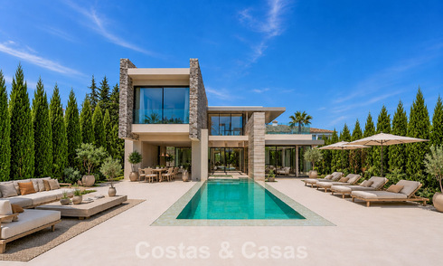 Villa moderne exclusive prête à emménager à vendre dans un quartier résidentiel en bord de mer près de San Pedro, Marbella 803593