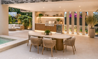Nouvelle villa moderne exclusive prête à emménager à vendre dans un quartier résidentiel en bord de mer près de San Pedro, Marbella 803594 