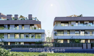 Appartements contemporains de luxe neufs à vendre en bordure du golf à Estepona 803603 