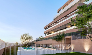 Appartements contemporains de luxe neufs à vendre en bordure du golf à Estepona 803604 